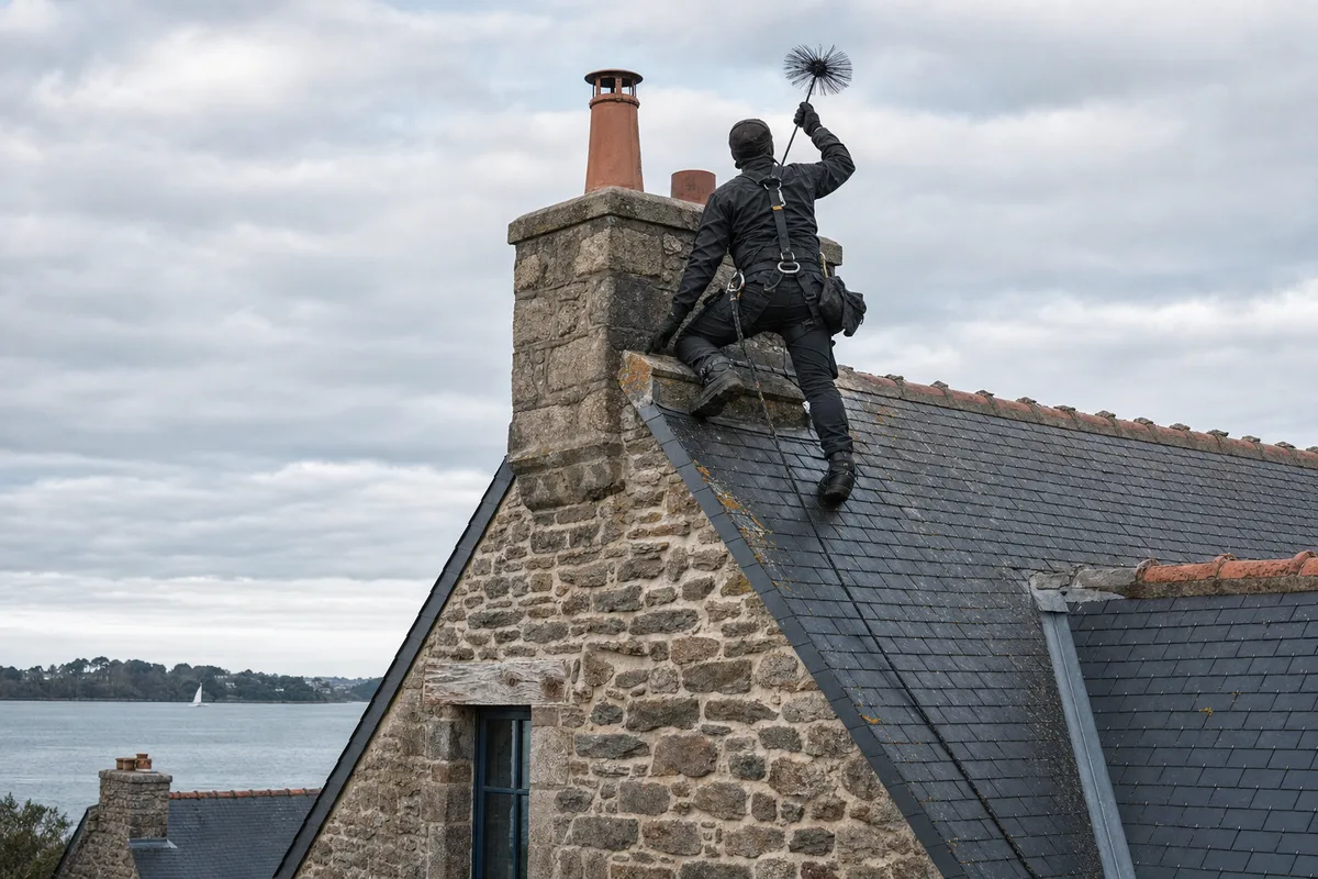 Ramonage de cheminée à Vannes & dans le golfe